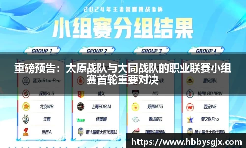 重磅预告：太原战队与大同战队的职业联赛小组赛首轮重要对决